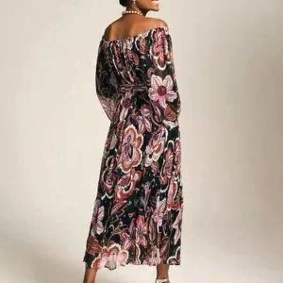 Anthropologie Sweeping Off-The-Shoulder Maxi Dress - Picture 4 of 16
